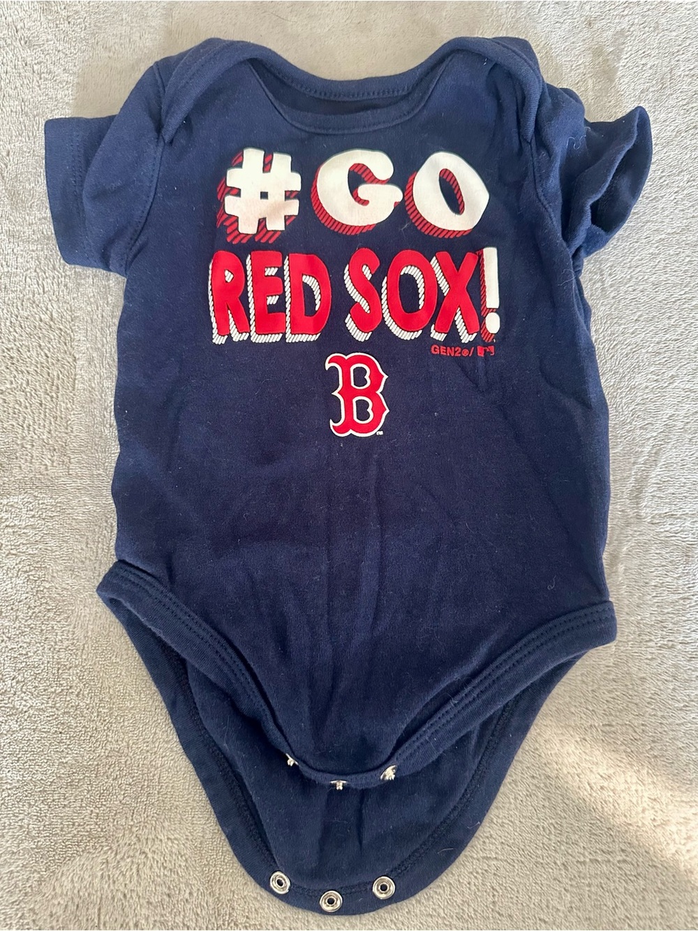 🦋Navy Red Sox Onesie